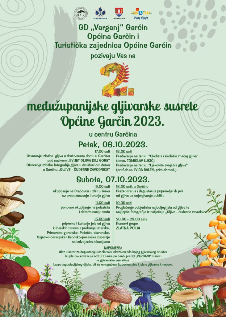 2. međužupanijski gljivarski susreti Općine Garčin 2023.